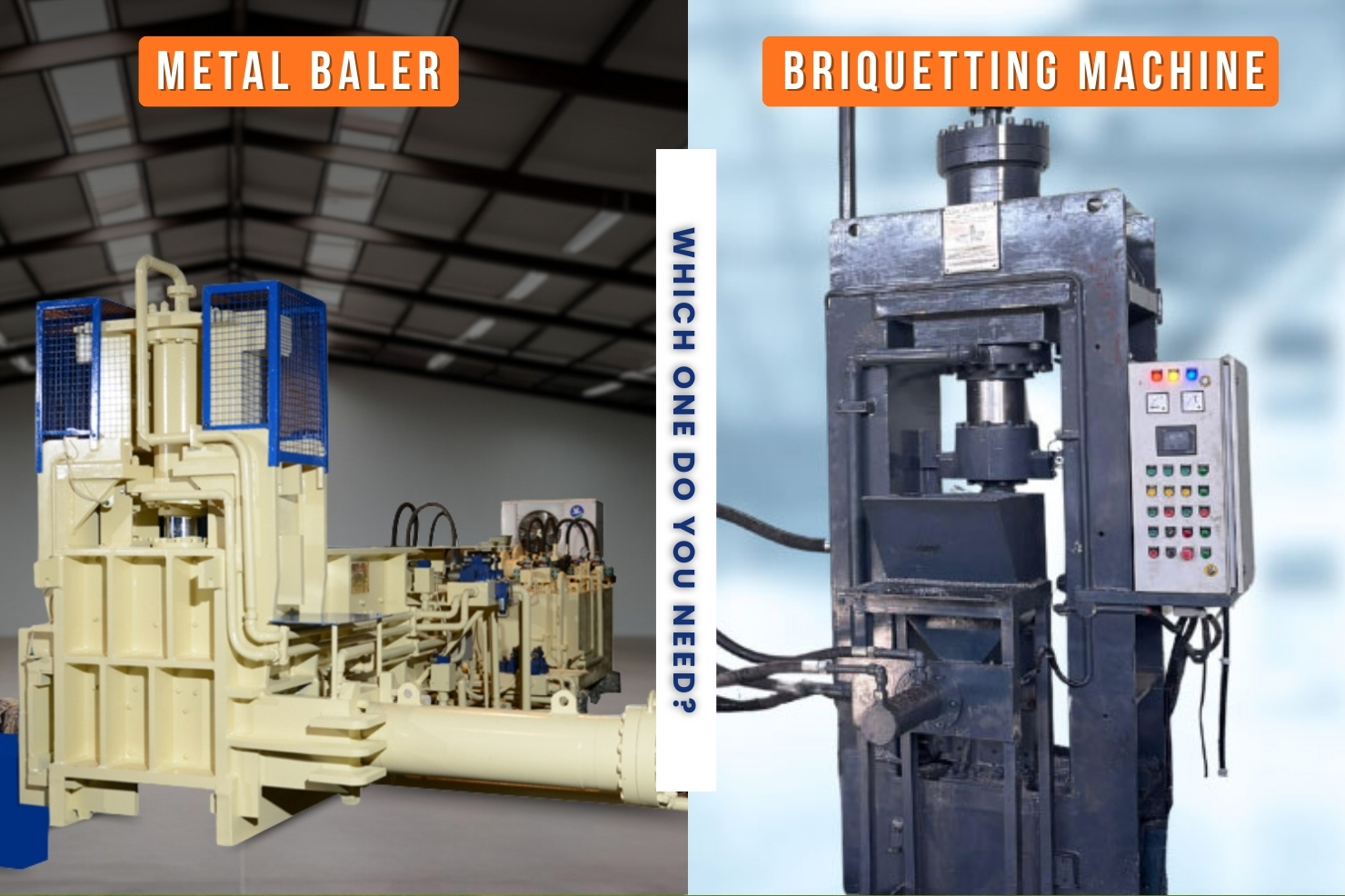 Metal Balers vs. Briquetting Machines: Which One Do You Need?
