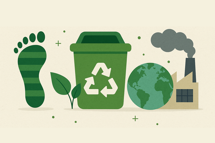How Recycling Reduces Carbon Footprint & Pollution