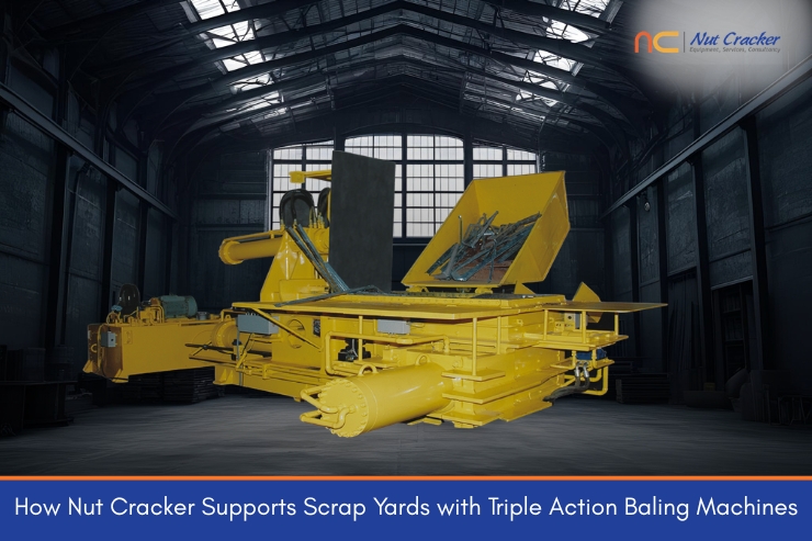 How Nut Cracker Group Supports Large Scrap Yards with Triple Action Baling Machines